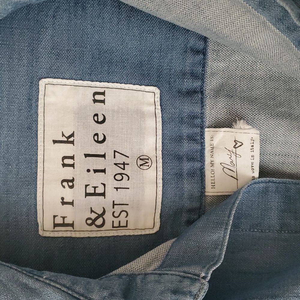 Frank & Eileen Light Blue Denim Shirt Dress - Picture 2 of 5